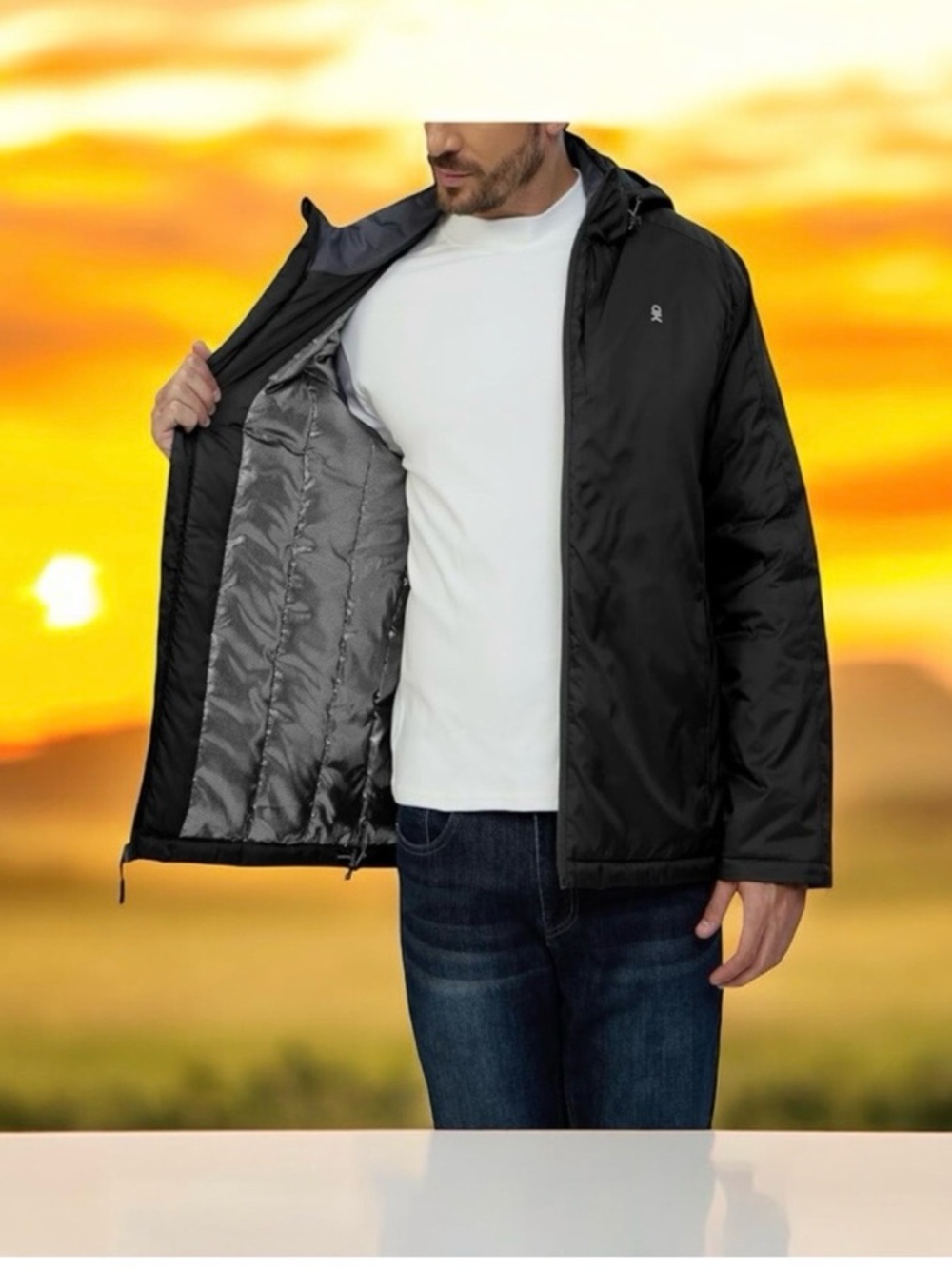 Black insulated jacket